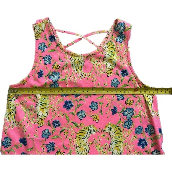 NWT Lilly Pulitzer Mini Kristen Ruffled Sundress Tigress Garden Girls Large 8-10